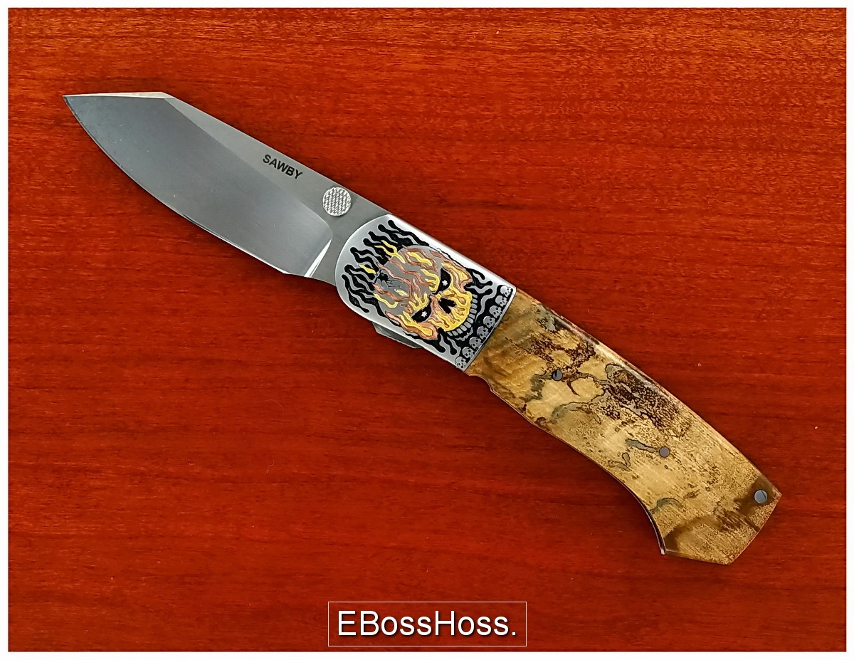 Scott Sawby Mammoth Combat Utility masterfully engraved by CJ Cai